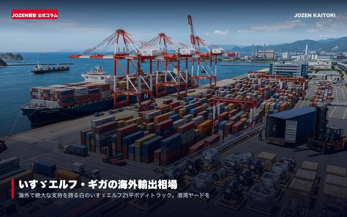 いすゞエルフ・ギガの海外輸出相場｜他社で下取り0円の低年式車が化ける秘密