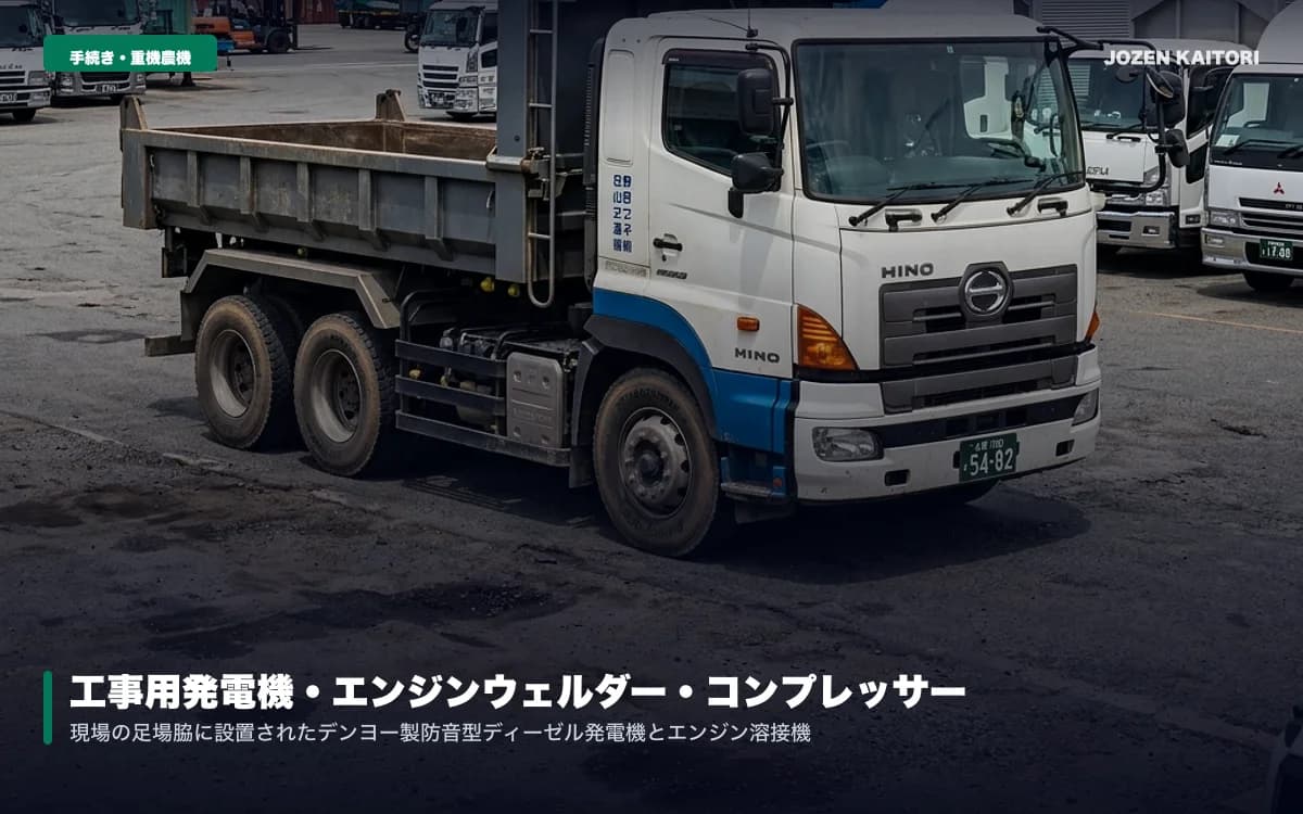 工事用発電機・エンジンウェルダー・コンプレッサー｜産業機械一括買取 / デンヨー・新ダイワ製ディーゼル溶接機・防音型発電機の査定相場