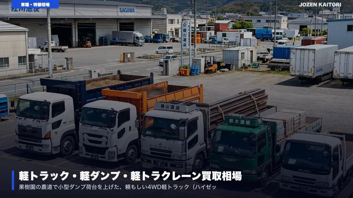 渋川市・北群馬郡の4WD軽トラ・山間土木ユンボ買取 / 関越渋川伊香保IC周辺の急傾斜林業・農地作業機を高額査定