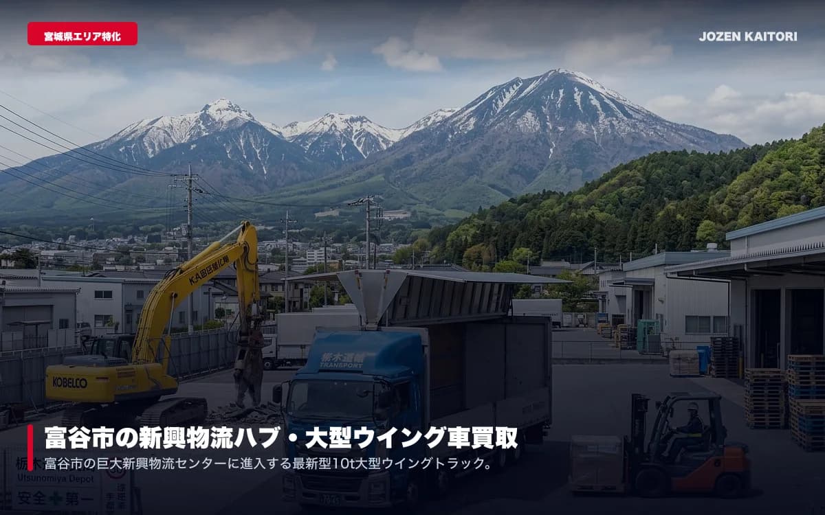 大河原町のダンプ・ユニック車買取相場｜土木建築業の機材整理 / 仙南中核エリアの建設会社ヤードへ無料出張引き取り・看板消去無料