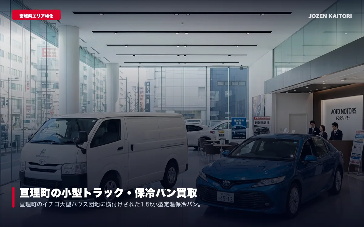 亘理町の小型トラック・保冷バン買取｜施設園芸・青果流通売却 / いちご団地や沿岸農業の保冷車・集荷トラックを迅速現金化