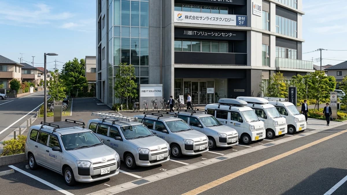 川越市・所沢市で社用車・軽バン・プロボックスを高額売却する方法 / 関越道・国道16号沿い中小企業のフリート整理と下取り以上の査定術