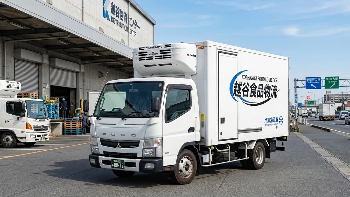 越谷市・春日部市の配送バン・冷凍冷蔵トラック買取相場 / 国道4号バイパス沿線の食品物流入替と冷蔵機故障車の高価売却