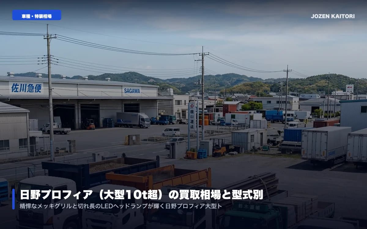 いすゞギガの中古買取相場と査定ポイント｜スムーサーGXとMTの差 / 6UZ1エンジンと4軸低床ハイルーフの長距離輸送車を高値売却するコツ